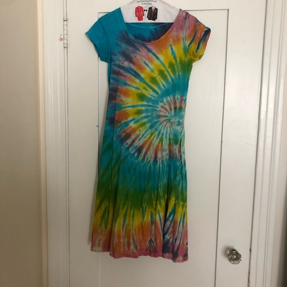 Cotton tie dye dress size small
